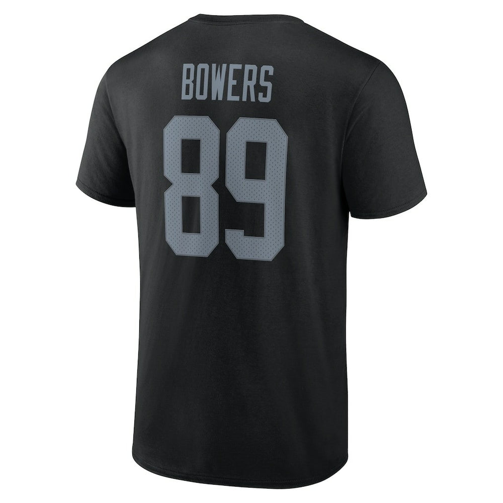Las Vegas Raiders  Brock Bowers  Icon Name & Number T-Shirt