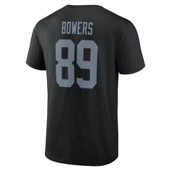 Las Vegas Raiders  Brock Bowers  Icon Name & Number T-Shirt