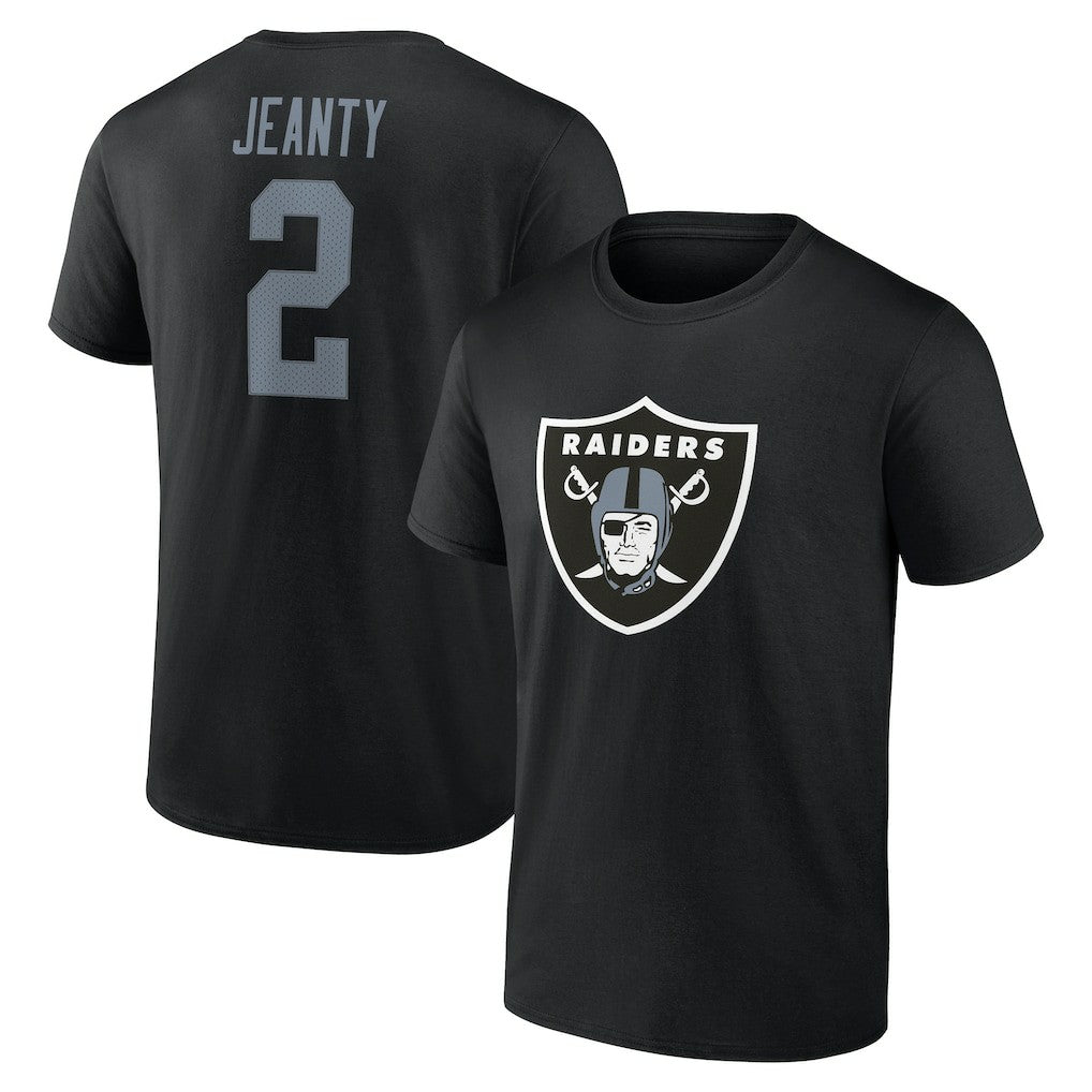 Las Vegas Raiders  Ashton Jeanty  Icon Name & Number T-Shirt