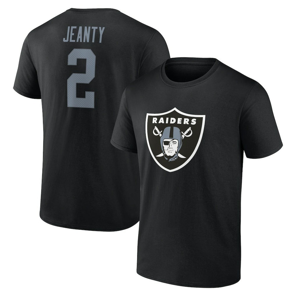 Las Vegas Raiders  Ashton Jeanty  Icon Name & Number T-Shirt