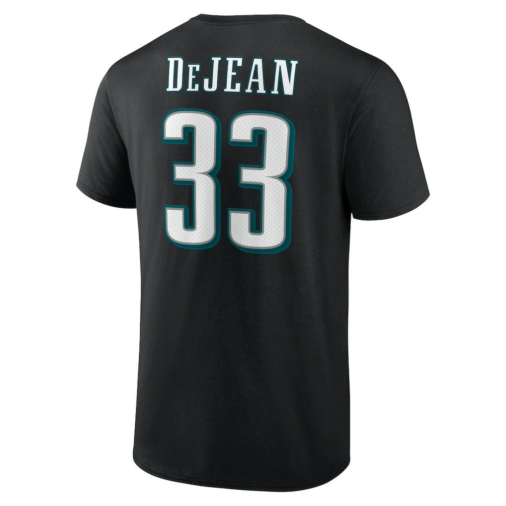 Philadelphia Eagles  Cooper DeJean  Icon Name & Number T-Shirt