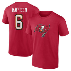 Tampa Bay Buccaneers  Baker Mayfield  Icon Name & Number T-Shirt