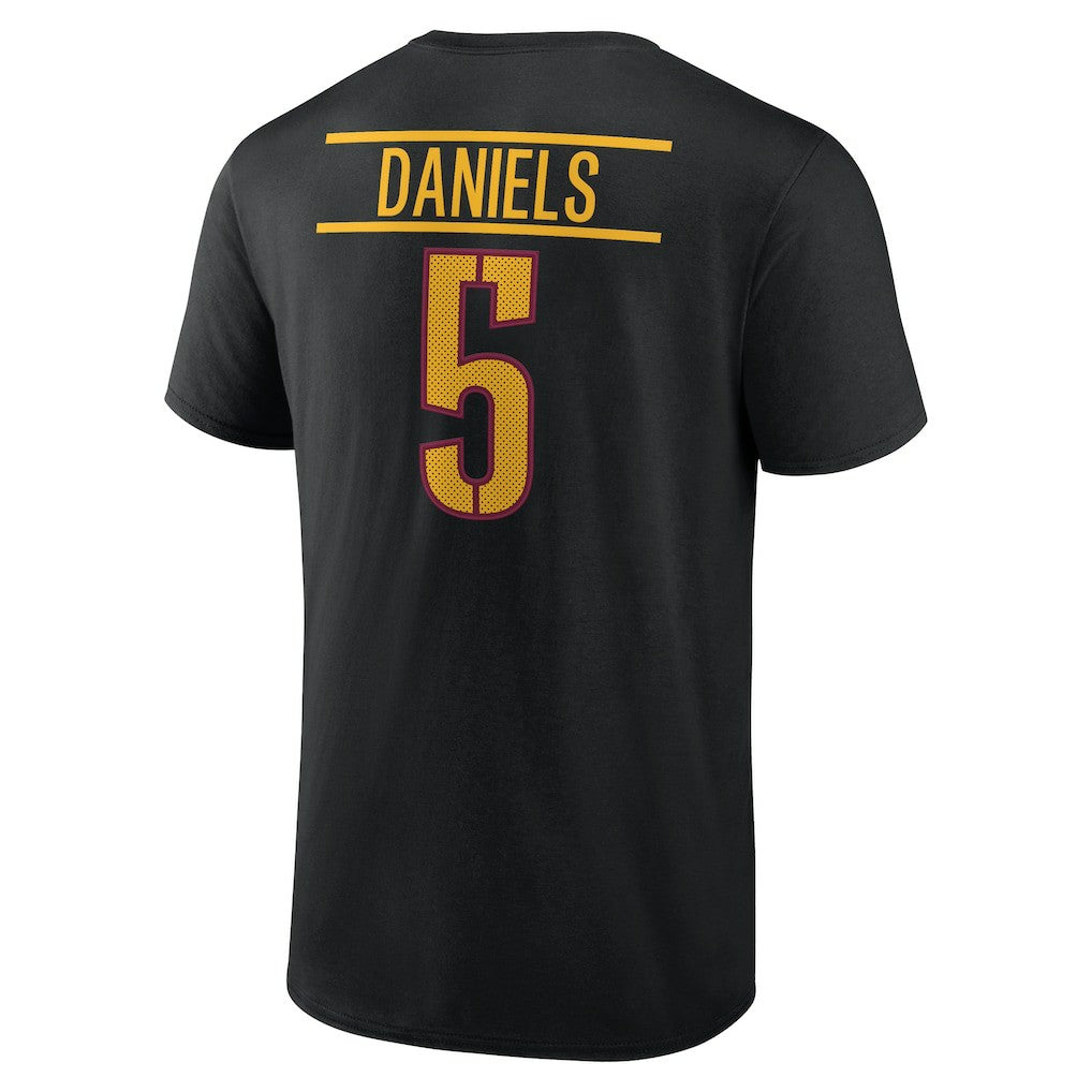 Washington Commanders  Jayden Daniels  Icon Name & Number T-Shirt