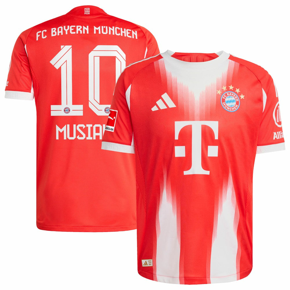 Jamal Musiala Bayern Munich Home 2025/26 Player Jersey Red - Adidas
