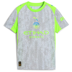 Manchester City Youth 2025/26 Third Replica Jersey Green/Neon Green - Puma