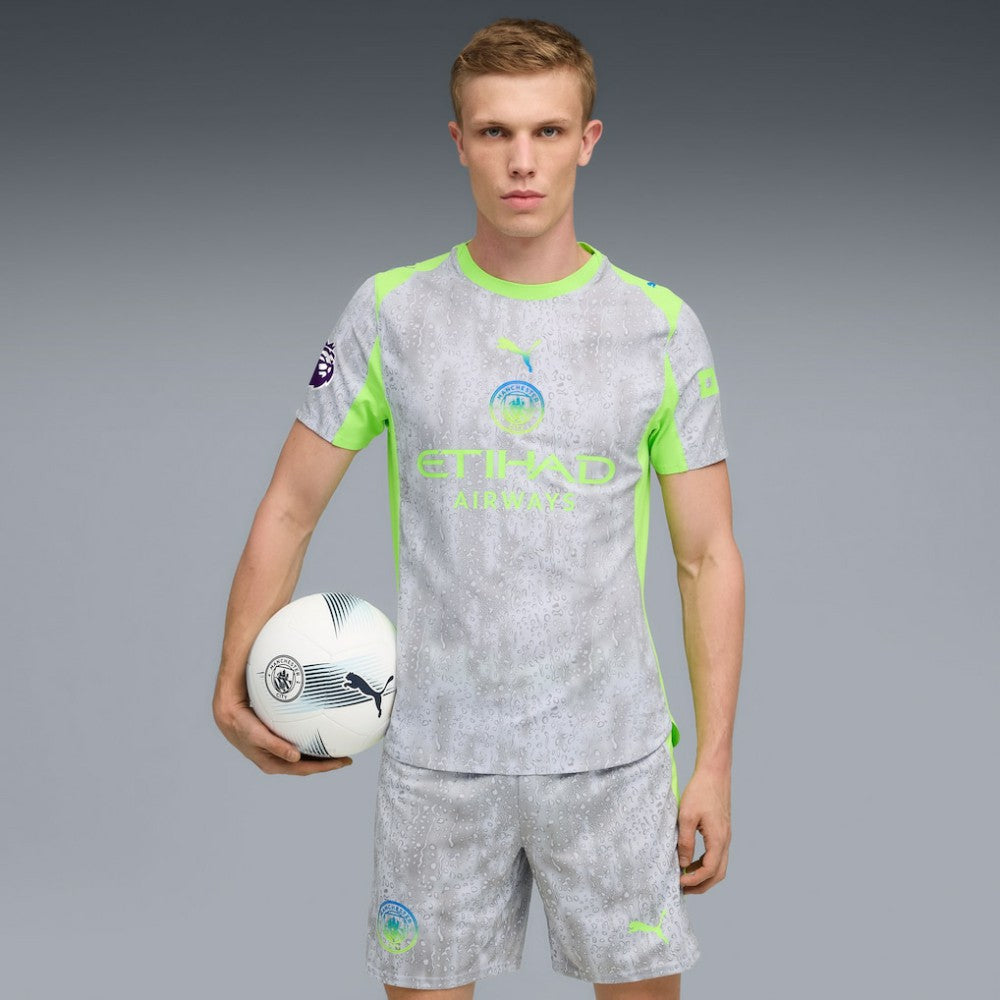 Manchester City 2025/26 Third Jersey Green/Neon Green - Puma