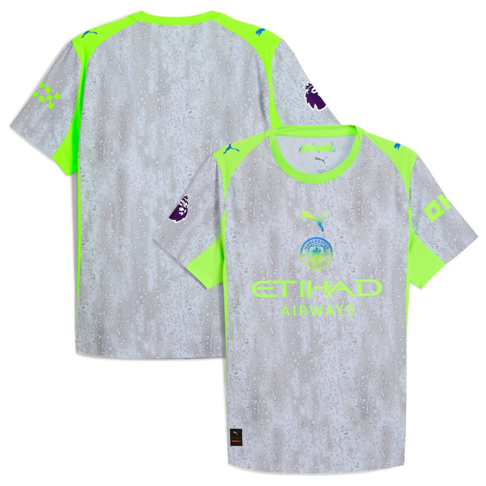 Manchester City 2025/26 Third Jersey Green/Neon Green - Puma
