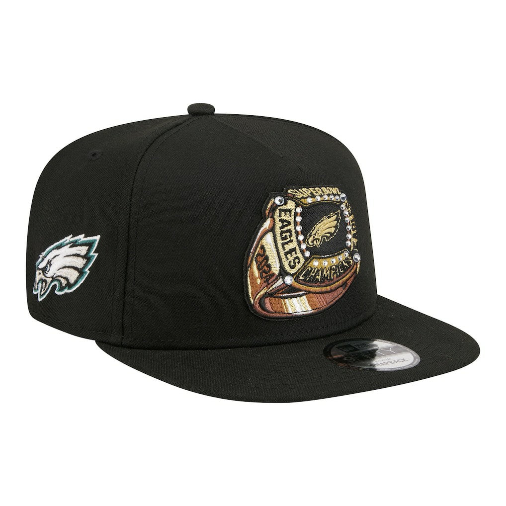 Philadelphia Eagles New Era Super Bowl Ring 9FIFTY A-Frame Adjustable Hat