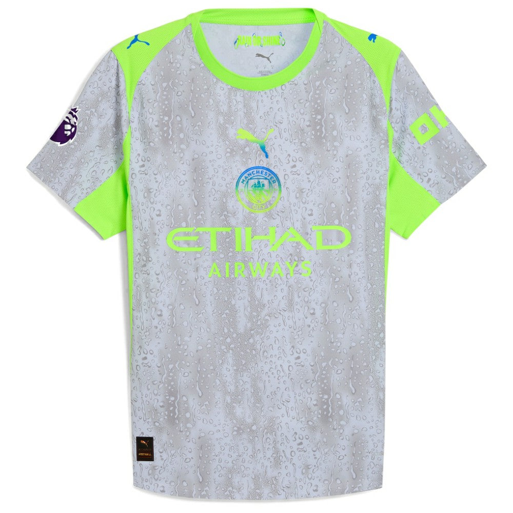 Manchester City 2025/26 Third Custom Jersey Green/Neon Green - Puma