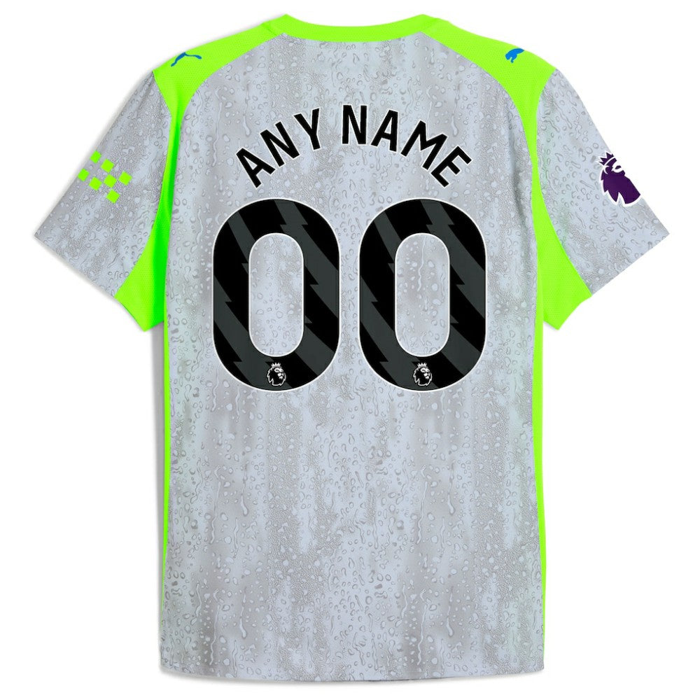 Manchester City 2025/26 Third Custom Jersey Green/Neon Green - Puma