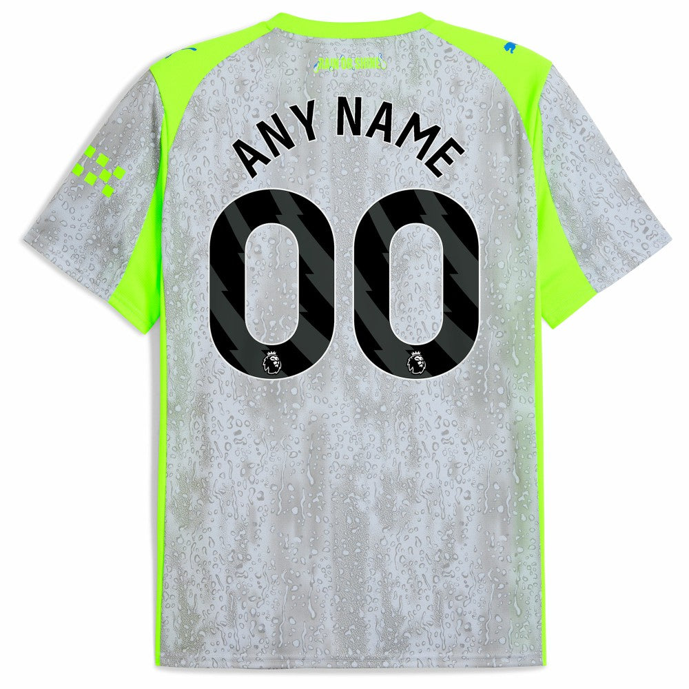Manchester City 2025/26 Third Replica Custom Jersey Green/Neon Green - Puma