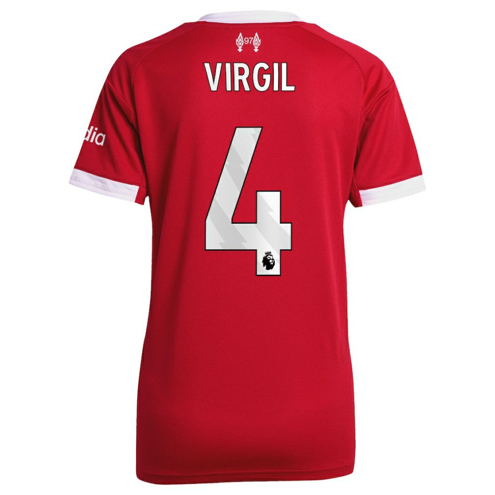 Virgil van Dijk Liverpool Women's 2025/26 Home Replica Jersey Red - Adidas