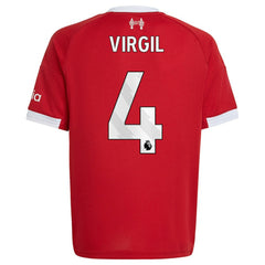 Virgil van Dijk Liverpool Youth 2025/26 Home Replica Jersey Red - Adidas