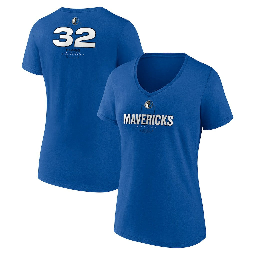 Cooper Flagg Dallas Mavericks Women's Name & Number V-Neck T-Shirt sale Online