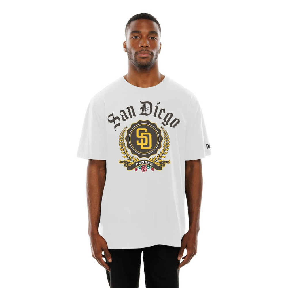 San Diego Padres New Era Fleur Domestic T-Shirt | MLB Near me