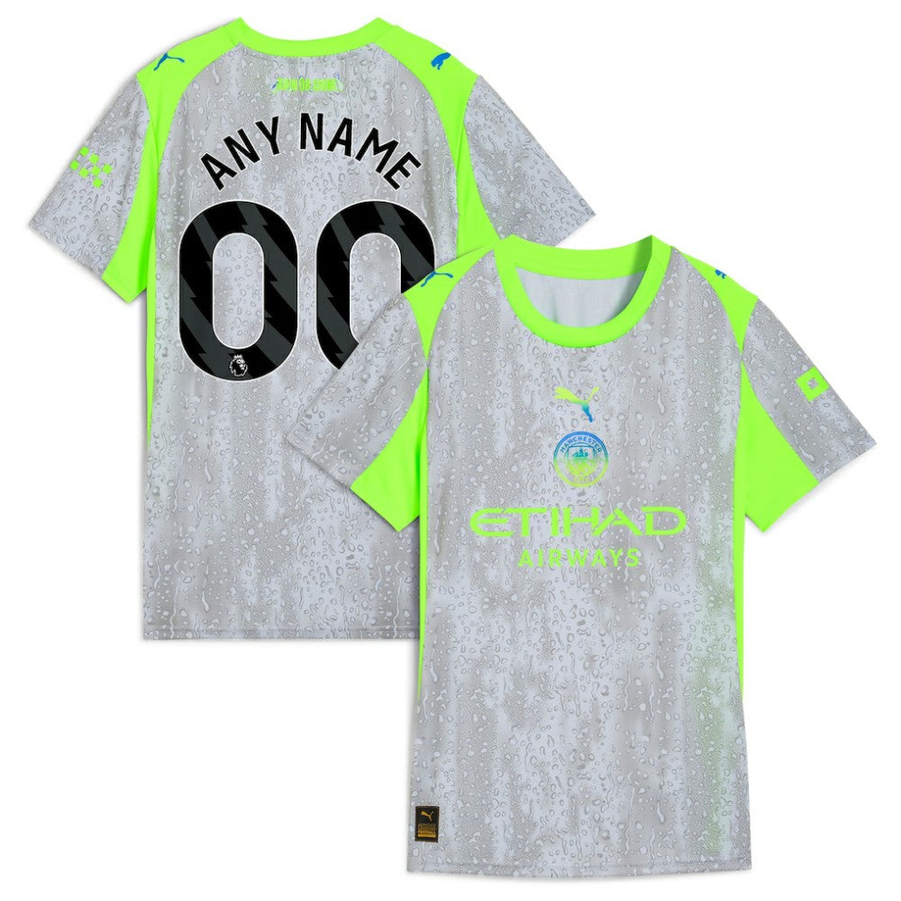 Manchester City Women's 2025/26 Third Replica Custom Jersey Green/Neon Green - Puma