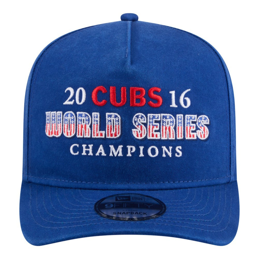 Chicago Cubs New Era 2016 World Series Champions Historic 9FIFTY A-Frame Snapback Hat | MLB Outlet