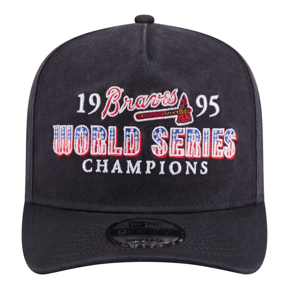 Atlanta Braves New Era 1995 World Series Champions Historic 9FIFTY A-Frame Snapback Hat | MLB Outlet