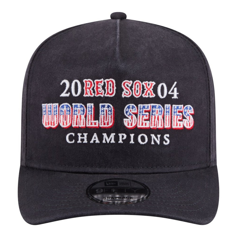 Boston Red Sox New Era 2004 World Series Champions Historic 9FIFTY A-Frame Snapback Hat | MLB Outlet