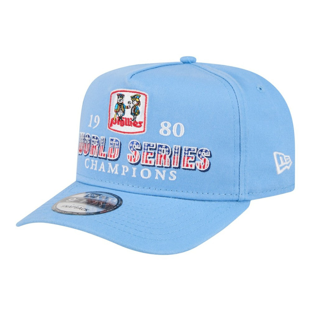 Philadelphia Phillies New Era 1980 World Series Champions Throwback 9FIFTY A-Frame Snapback Hat | MLB Near me