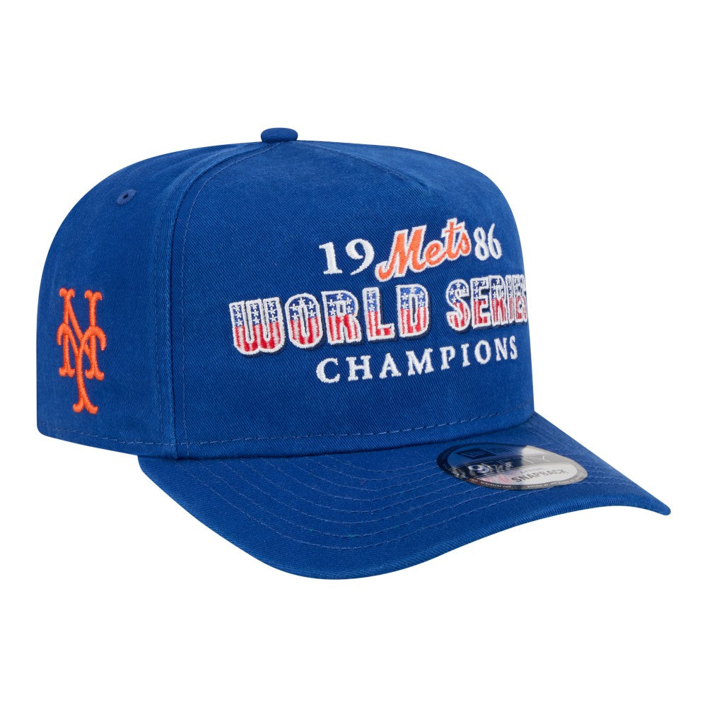 New York Mets New Era 1986 World Series Champions Throwback 9FIFTY A-Frame Snapback Hat | MLB Sale