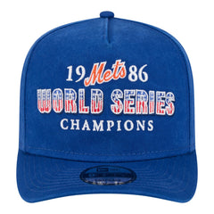 New York Mets New Era 1986 World Series Champions Throwback 9FIFTY A-Frame Snapback Hat | MLB Sale