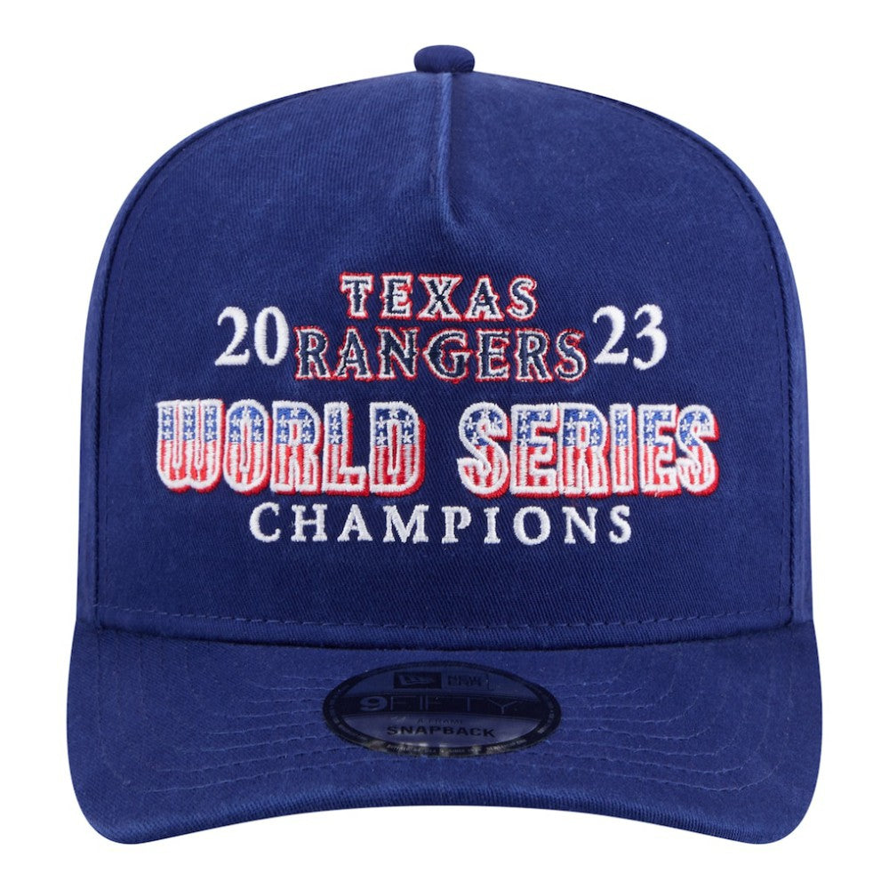 Texas Rangers New Era 2023 World Series Champions Historic 9FIFTY A-Frame Snapback Hat | MLB Shop