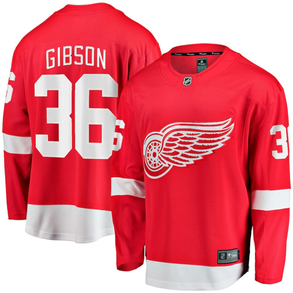 John Gibson Detroit Red Wings Fanatics Home Breakaway Jersey For Sale