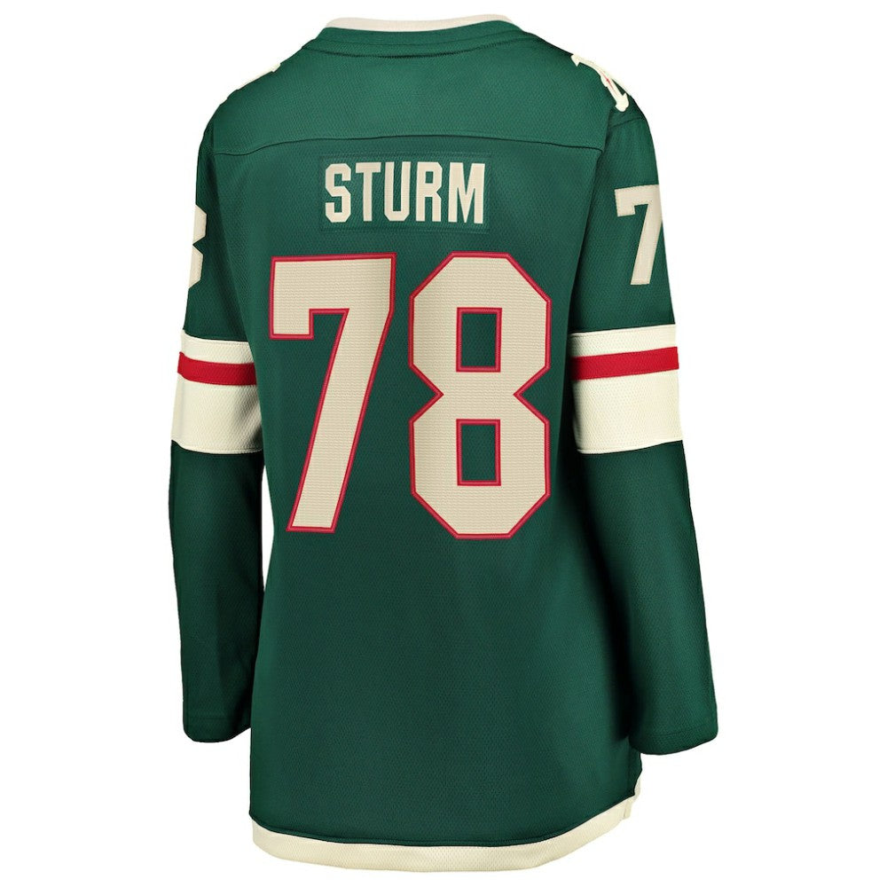 Nico Sturm Minnesota Wild Fanatics Women's Home Breakaway Jersey For Sale
