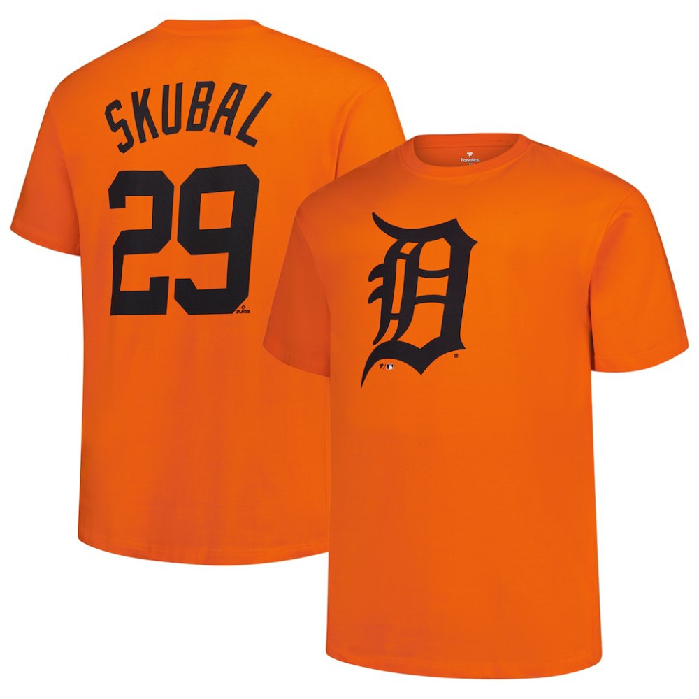 Tarik Skubal Detroit Tigers Fanatics Big & Tall Name & Number T-Shirt | MLB Sale