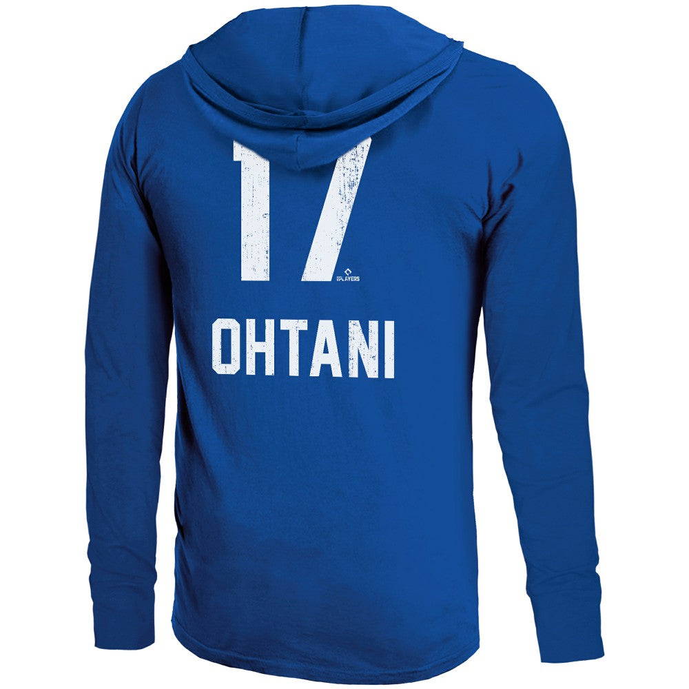 Shohei Ohtani Los Angeles Dodgers Majestic Threads Lightweight Name & Number Hoodie | MLB Sale