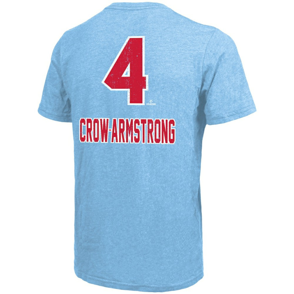 Pete Crow-Armstrong Chicago Cubs Majestic Threads Triblend Name & Number T-Shirt | MLB New