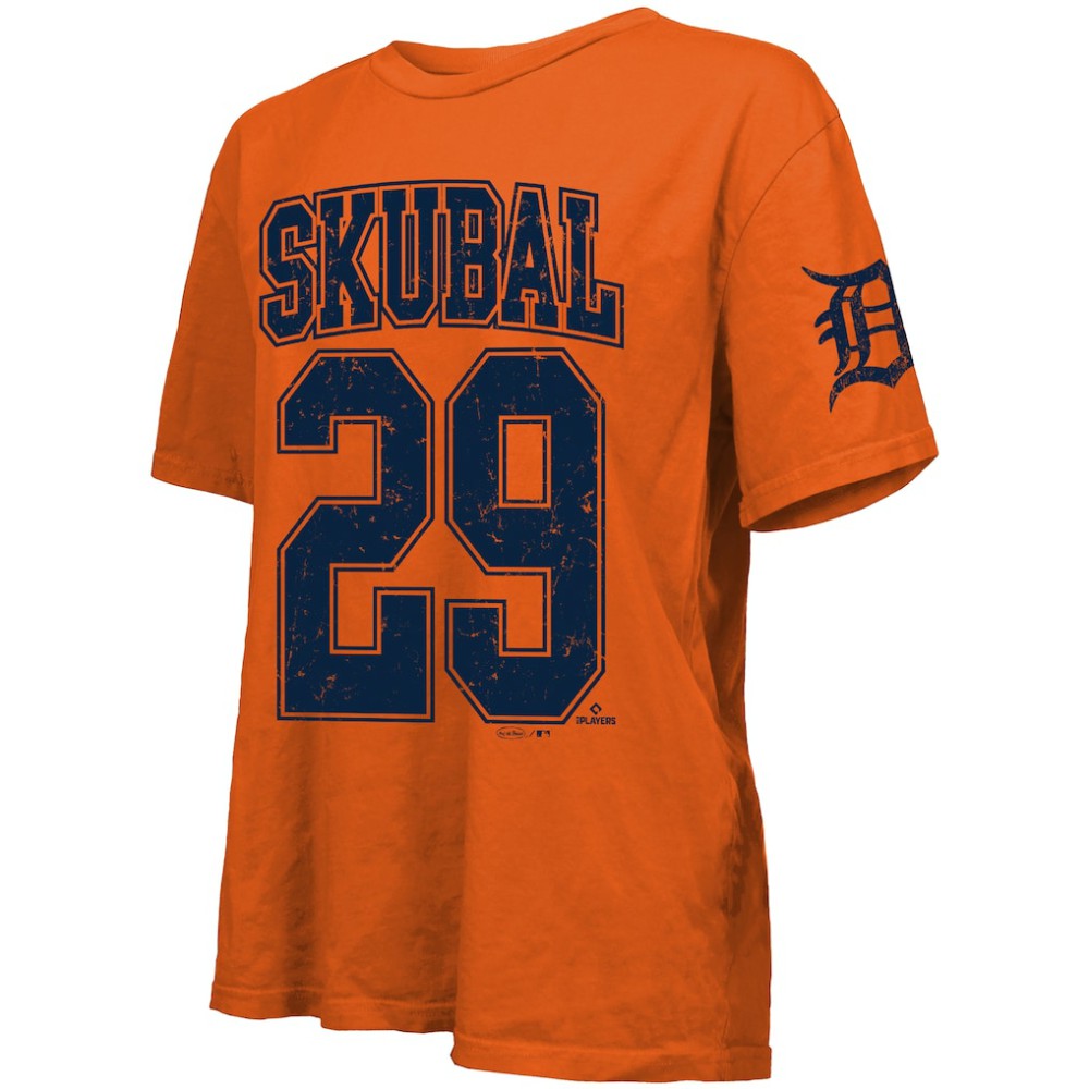 Tarik Skubal Detroit Tigers Majestic Threads Women's Oversized Name & Number T-Shirt | MLB Outlet