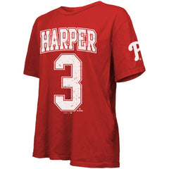 Bryce Harper Philadelphia Phillies Majestic Threads Women's Oversized Name & Number T-Shirt | MLB Shop