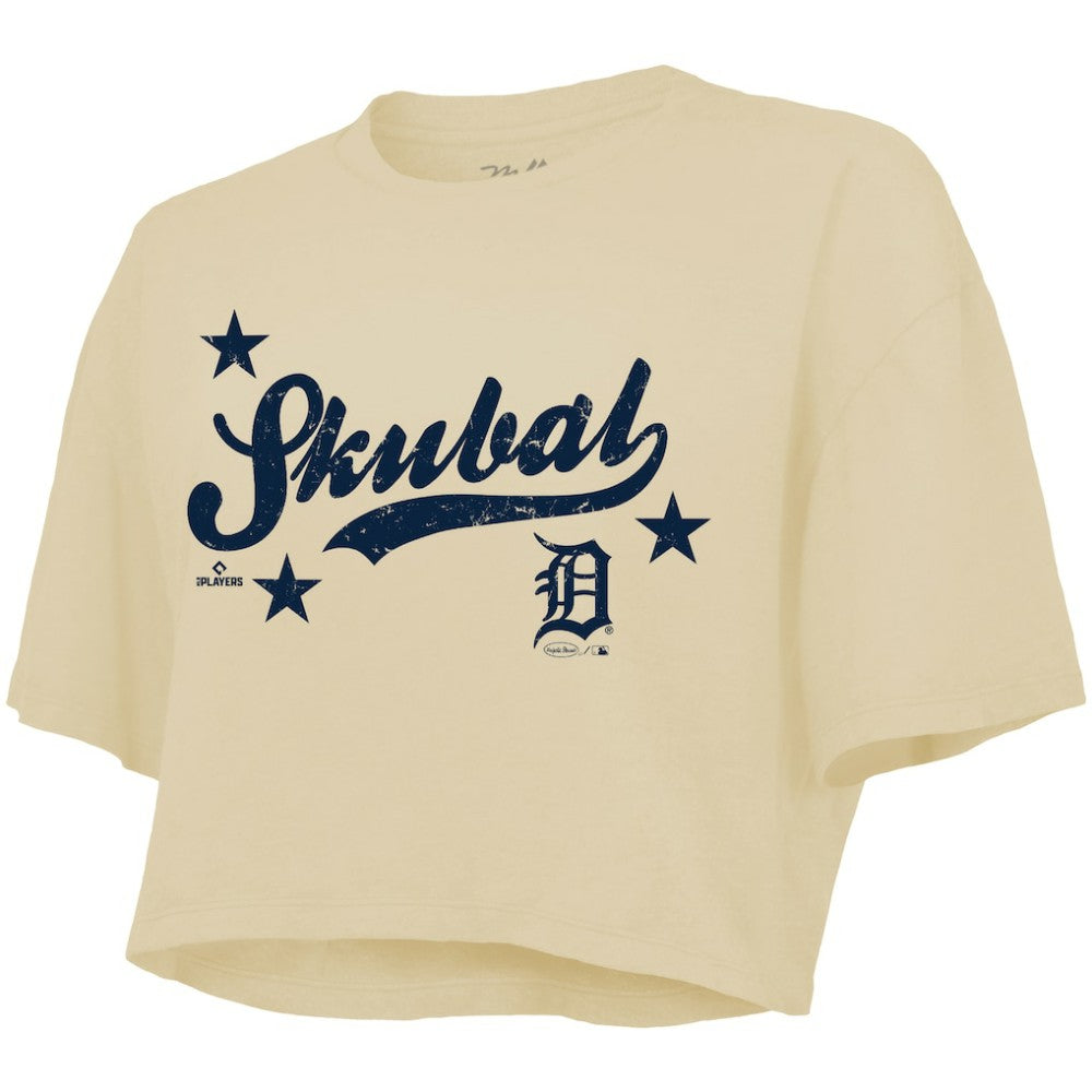 Tarik Skubal Detroit Tigers Majestic Threads Women's Boxy Crop Top | MLB Online