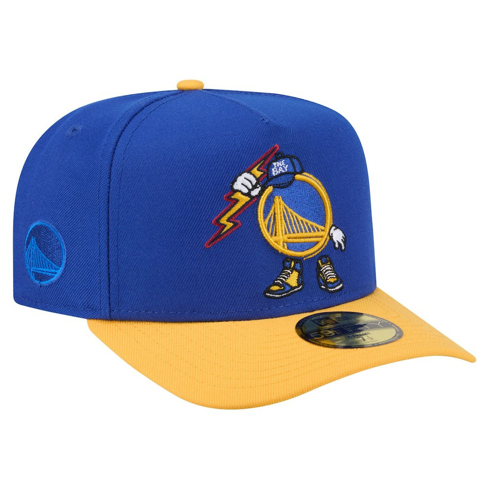 Golden State Warriors Injection Cartoon Logo A-Frame 59FIFTY Fitted Hat sale Online