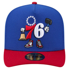 Philadelphia 76ers Injection Cartoon Logo A-Frame 59FIFTY Fitted Hat Discount