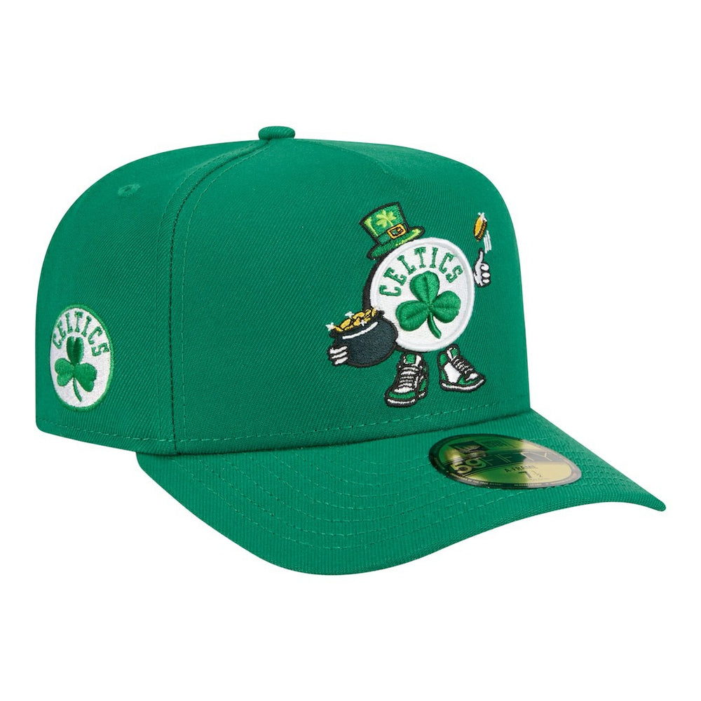 Boston Celtics Injection Cartoon Logo A-Frame 59FIFTY Fitted Hat Discount