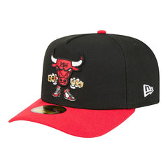 Chicago Bulls Injection Cartoon Logo A-Frame 59FIFTY Fitted Hat On Sale