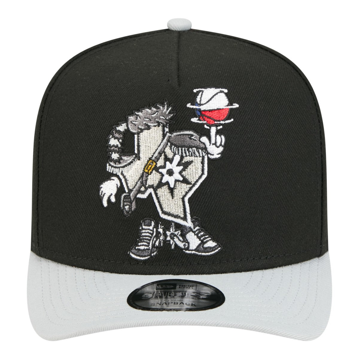 San Antonio Spurs Injection Cartoon Logo A-Frame 9FIFTY Adjustable Hat Outlet