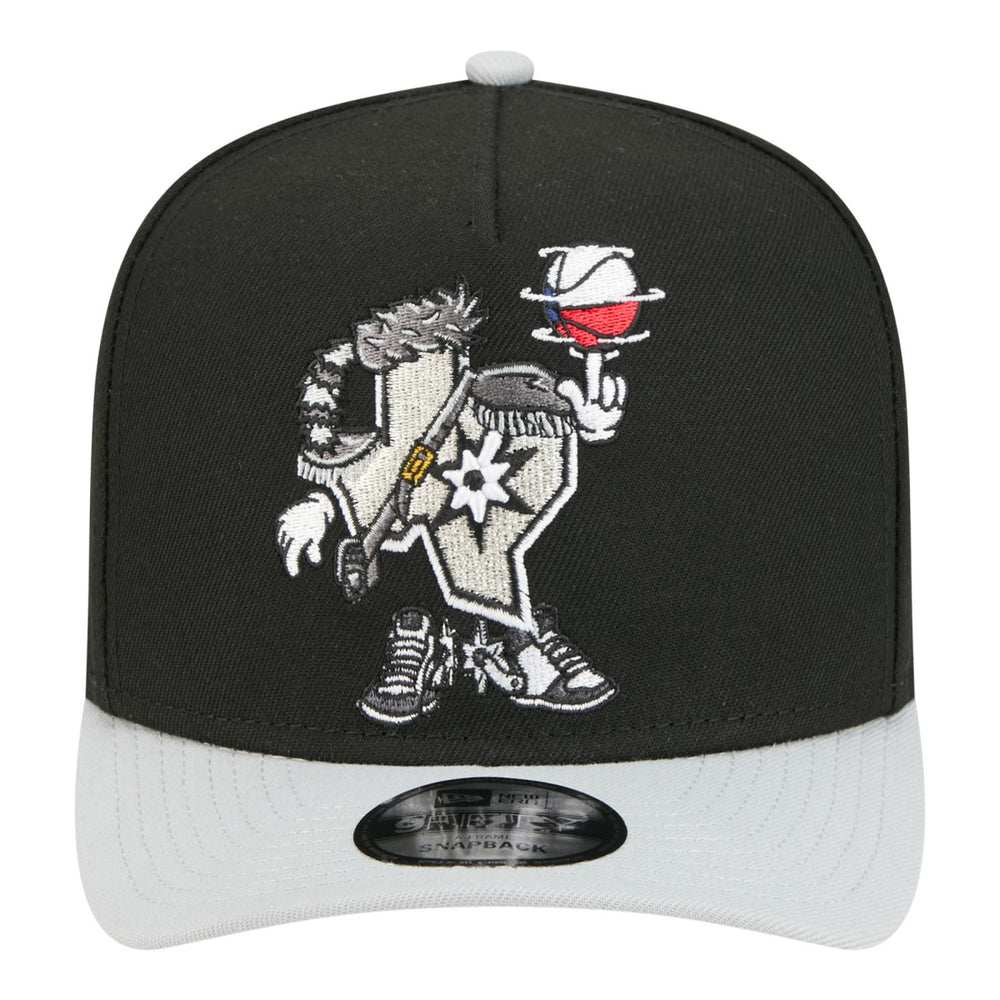 San Antonio Spurs Injection Cartoon Logo A-Frame 9FIFTY Adjustable Hat Outlet