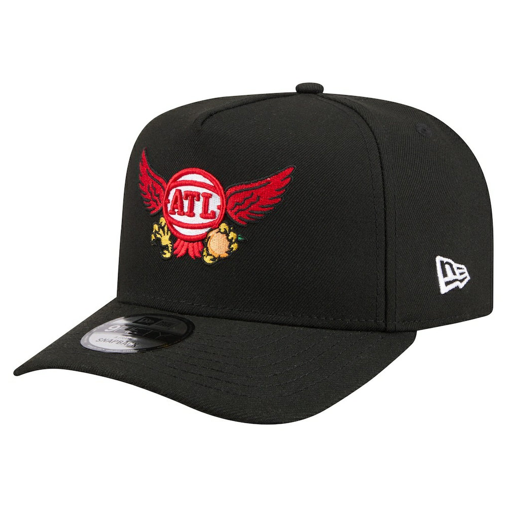 Atlanta Hawks Injection Cartoon Logo A-Frame 9FIFTY Adjustable Hat Online