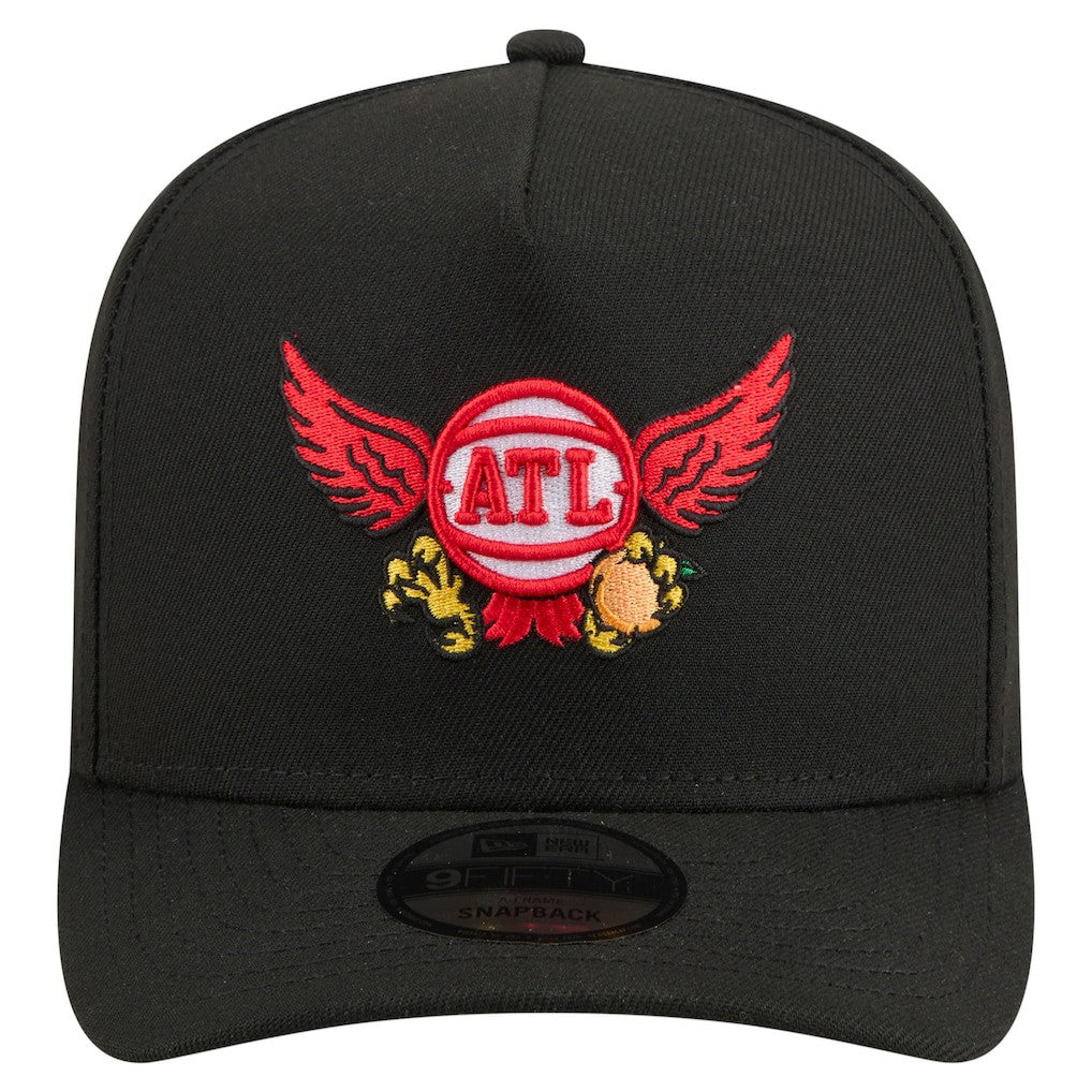 Atlanta Hawks Injection Cartoon Logo A-Frame 9FIFTY Adjustable Hat Online