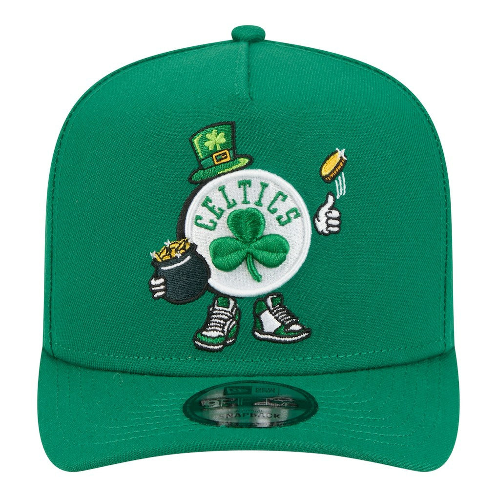 Boston Celtics Injection Cartoon Logo A-Frame 9FIFTY Adjustable Hat For Sale