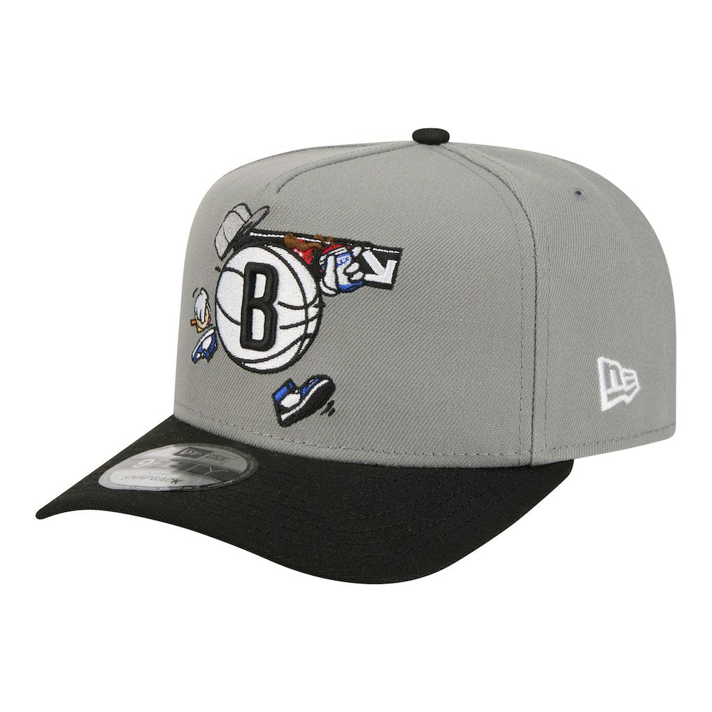 Brooklyn Nets Injection Cartoon Logo A-Frame 9FIFTY Adjustable Hat Online