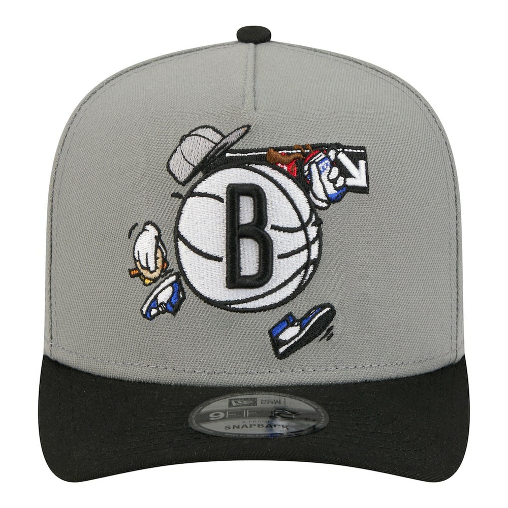 Brooklyn Nets Injection Cartoon Logo A-Frame 9FIFTY Adjustable Hat Online