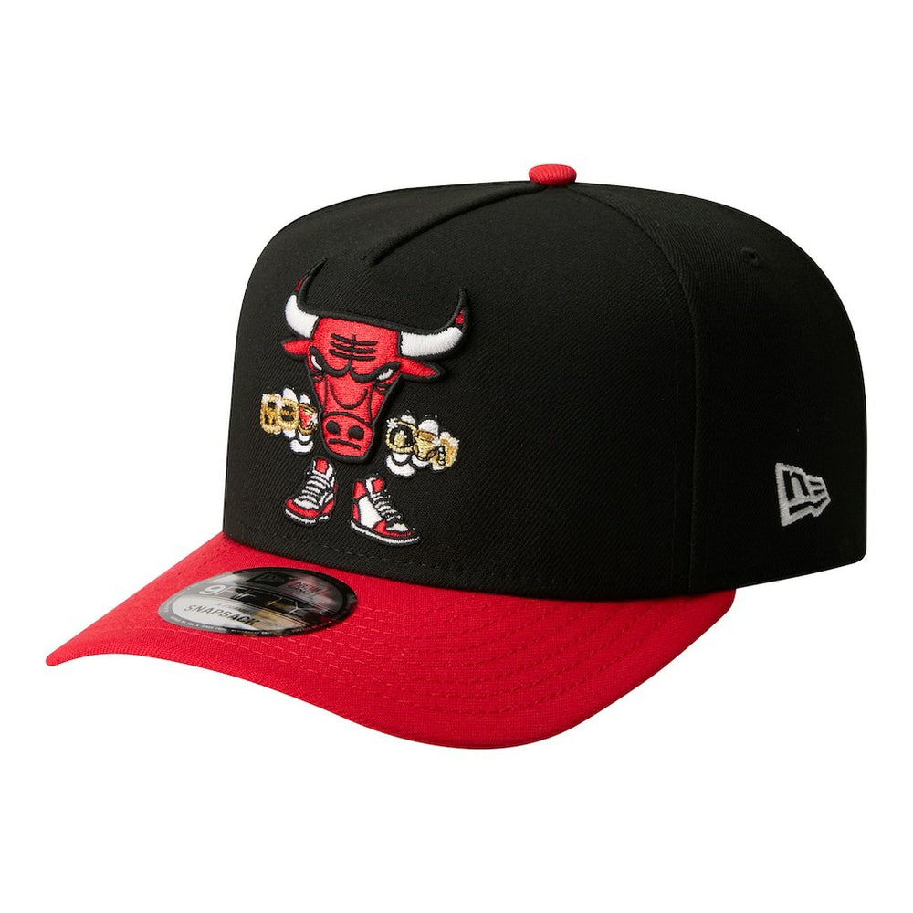 Chicago Bulls Injection Cartoon Logo A-Frame 9FIFTY Adjustable Hat Discount