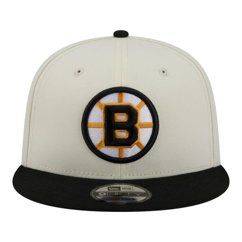Boston Bruins New Era Injection Localized Two-Tone 9FIFTY Snapback Hat For Sale