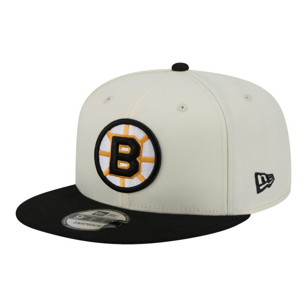 Boston Bruins New Era Injection Localized Two-Tone 9FIFTY Snapback Hat For Sale
