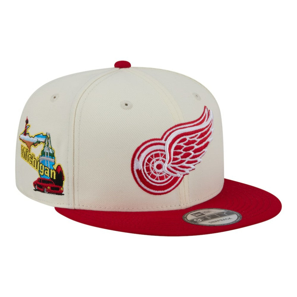 Detroit Red Wings New Era Injection Localized Two-Tone 9FIFTY Snapback Hat Discount